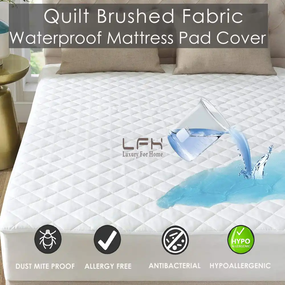 LFH Quilted Mattress Topper Fitted Sheet Bed Mattress Cover For Matress