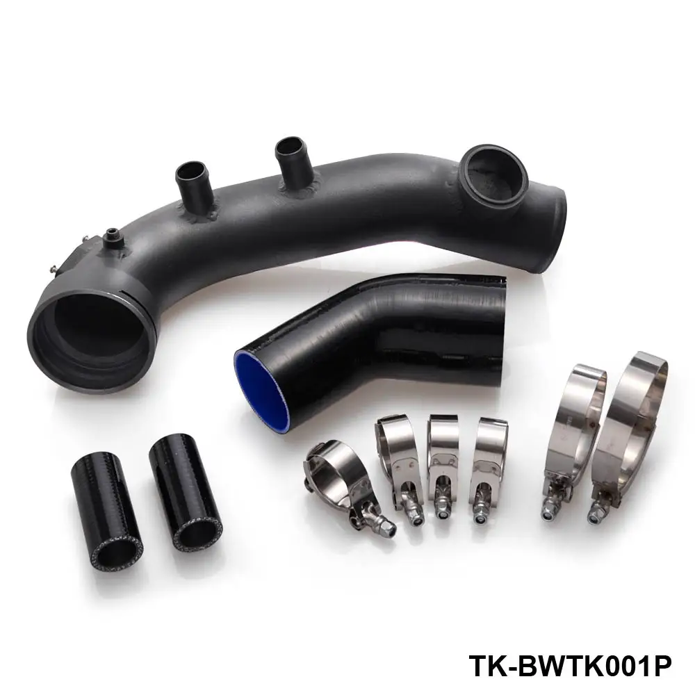 TANSKY - Black IntakeTurbo Charge Pipe Cooling Kit For BMW N54 E88 E90 E92 135i 335i TK-BWIK001P