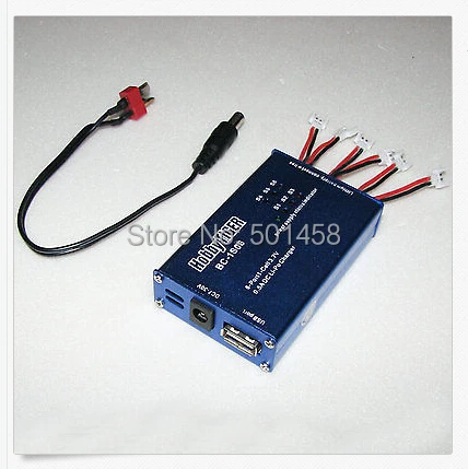 6 Ports 3.7V/1S Lipo Battery Charger R/C Hobby Babay Charger Li-po