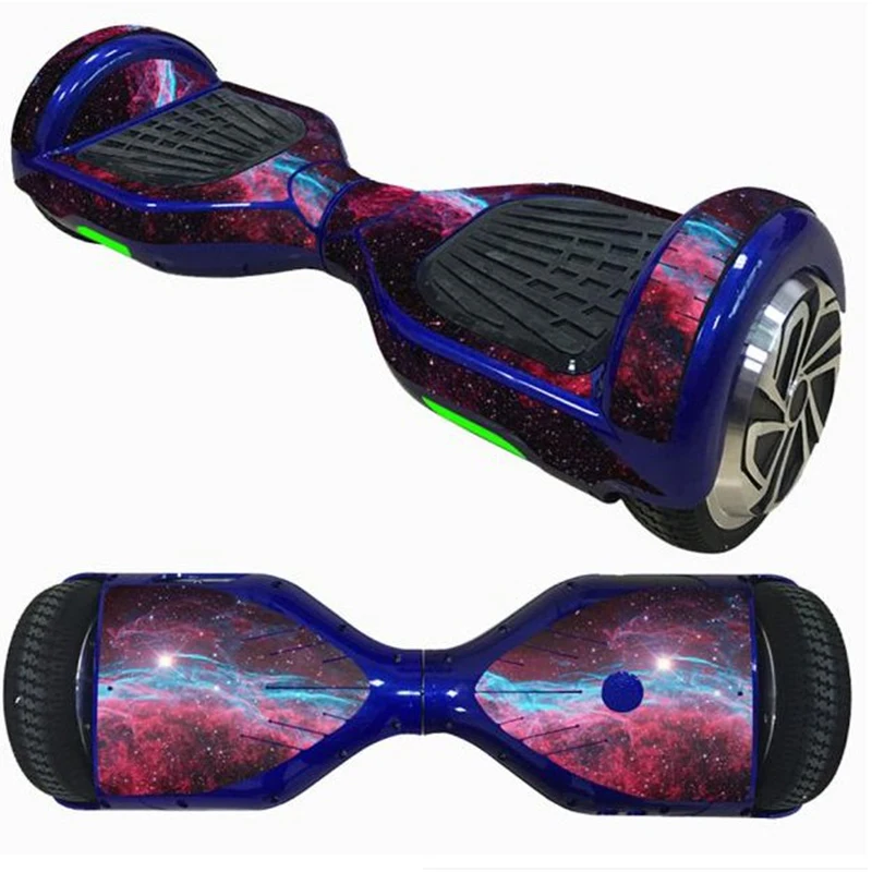 6.5 Inch Self-Balancing Scooter Skin Hover Electric Skate Board Sticker Two-Wheel Smart Protective Cover Case Stickers скейтборд - Цвет: Коричневый