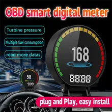 P15 OBD2 автомобильный Hud Дисплей автомобильный OBD диагностический инструмент автомобильный монитор HD TFT дисплей лобовое стекло проектор плоский вид инструмент