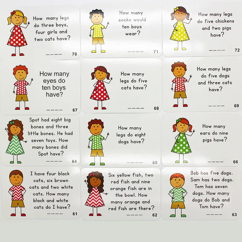 72 unids/set Juegos de preguntas de cartas de aprendizaje de inglés para niños juguetes para niños Juegos Educativos de juguete temprano 72 unids/set Juegos de preguntas de cartas de aprendizaje de inglés para niños juguetes para niños Juegos Educativos de juguete temprano