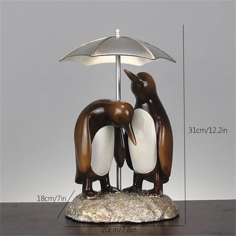  Bedroom Decor Accessories a Couple of Penguin Statue Creative Animal Statue Wedding Christmas Birth - 32966085851