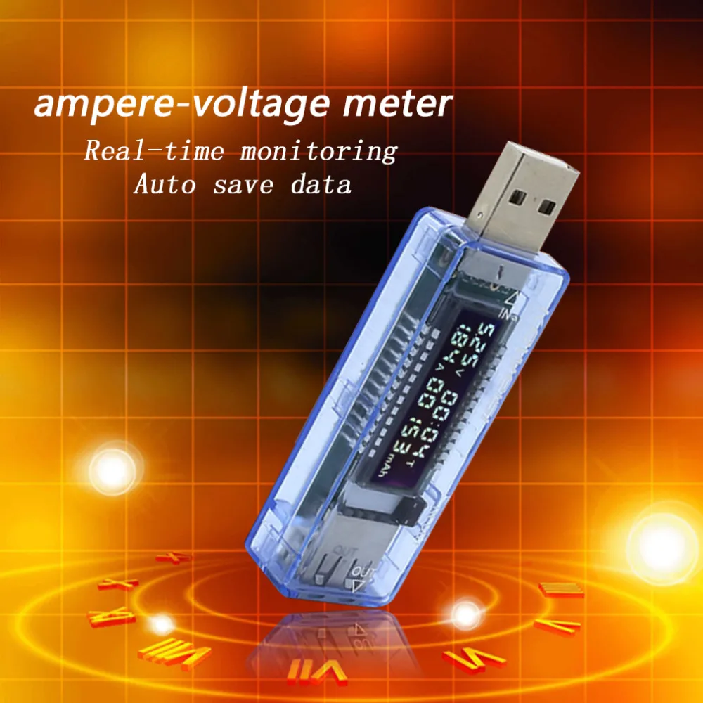 KWS-V21 0-3A USB детектор Вольтметр Амперметр мощность тестер-Измеритель для