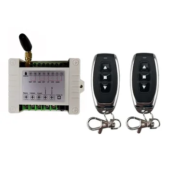 

AC220V Wireless Remote Control Switch Up Down Stop Forwards Reverse Switch Radio 10A Receiver With Antenna + 2 Transmitter