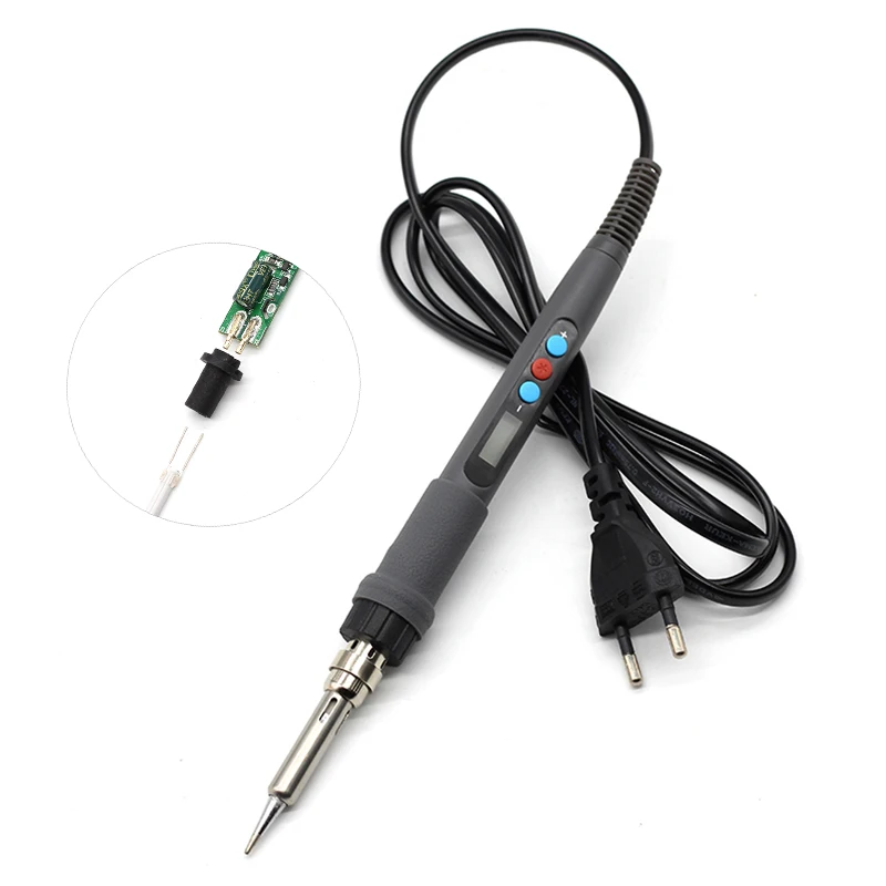

60W Professional Soldering Iron LCD Digital Temperature Adjustable Electric Soldering Iron Mini Soldering Station AC220V 110V