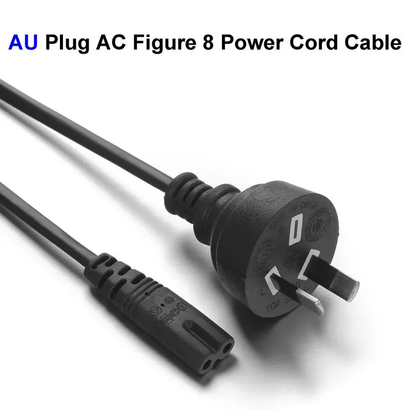 150pcs AU Plug AC Figure 8 Power Cord Cable 1.2m 4FT For Battery