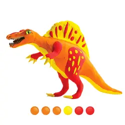Robud DIY сборка динозавра модель действие и игрушка фигурка безопасная и Нетоксичная глина с 3D деревянная головоломка лучший подарок для