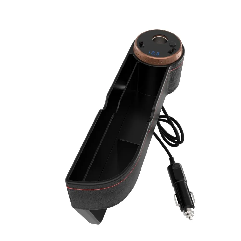 USB зарядка коробка органайзер в автомобиль автомобильное сиденье щель карман для
