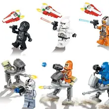 60 шт./лот Звездные войны Клон солдат йода Дарт фигурки строительные блоки игрушки для детские кирпичи кукла