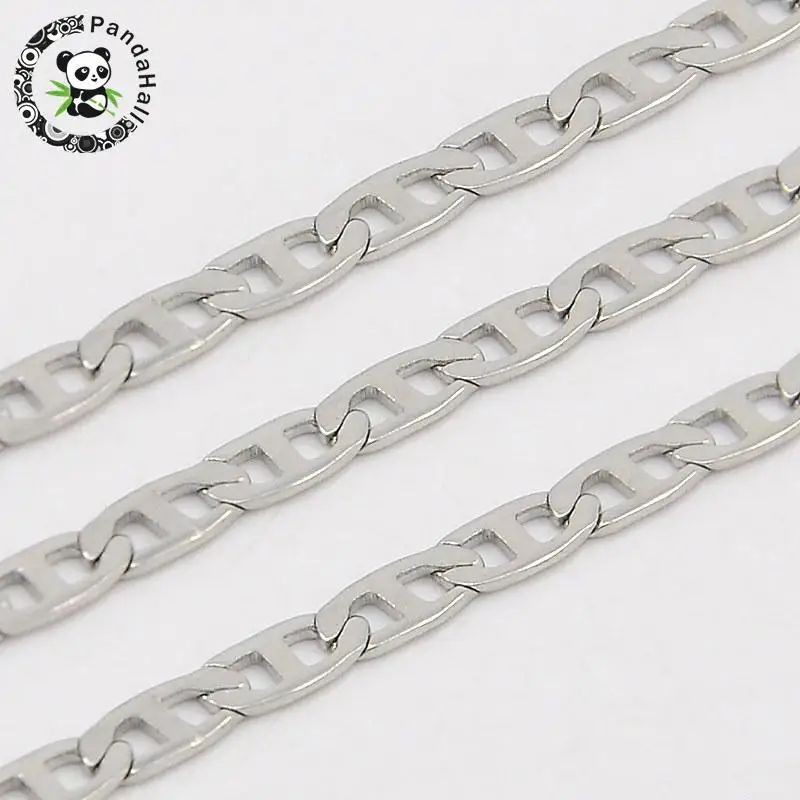316 Stainless Steel Mariner Link Chains, Decorative Chain, Stainless
