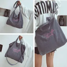 Новая женская Вельветовая сумка для отдыха, сумки высокого качества, женские сумки на плечо, прочные сумки для женщин, большие вместительные сумки, модные