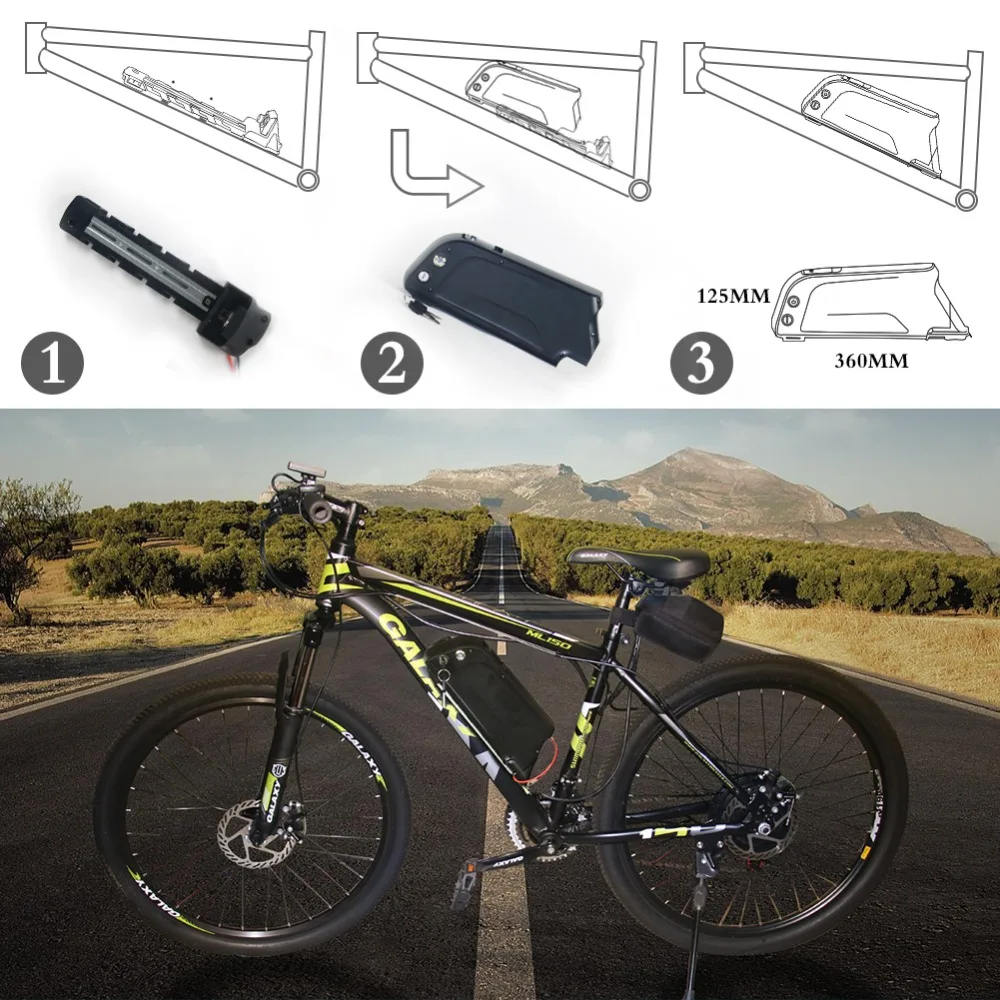 Аккумулятор для электрического велосипеда 48V 14Ah Ebike аккумулятор с батарейка Sanyo USB порт 48V аккумулятор для 8Fun/Bafang 1000W Mid/Hub мотор