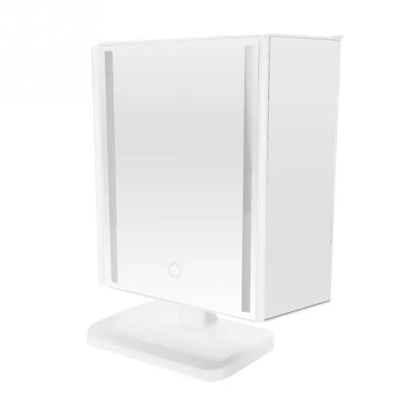 

Makeup Mirror With LED Light Tri-Fold 24 LED Lighted Vanity Adjustable Cosmetic Makeup Mirror