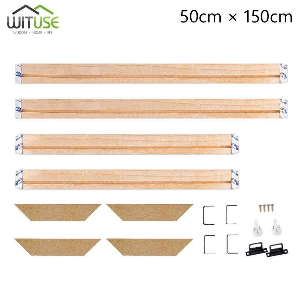 4 шт./компл. деревянный Растяжитель полоса рамка для холст картины картинная галерея завернутый рама для картины - Цвет: 50x150cm