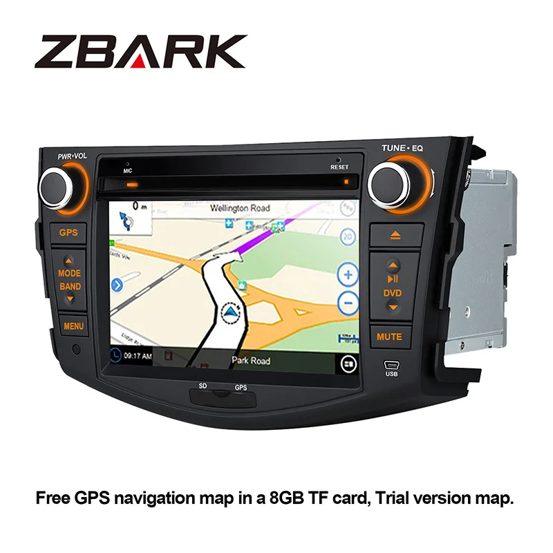 Sale 7" HD Touch Screen 2 din Car stereo Radio DVD Player SWC USB SD GPS For Toyota RAV4 2006 2007 2008 2009 2010 2011 2012 2