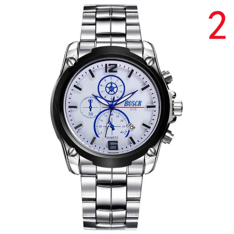 

wu's New watch men's fashion thin waterproof double calendar mechanical watch 322#
