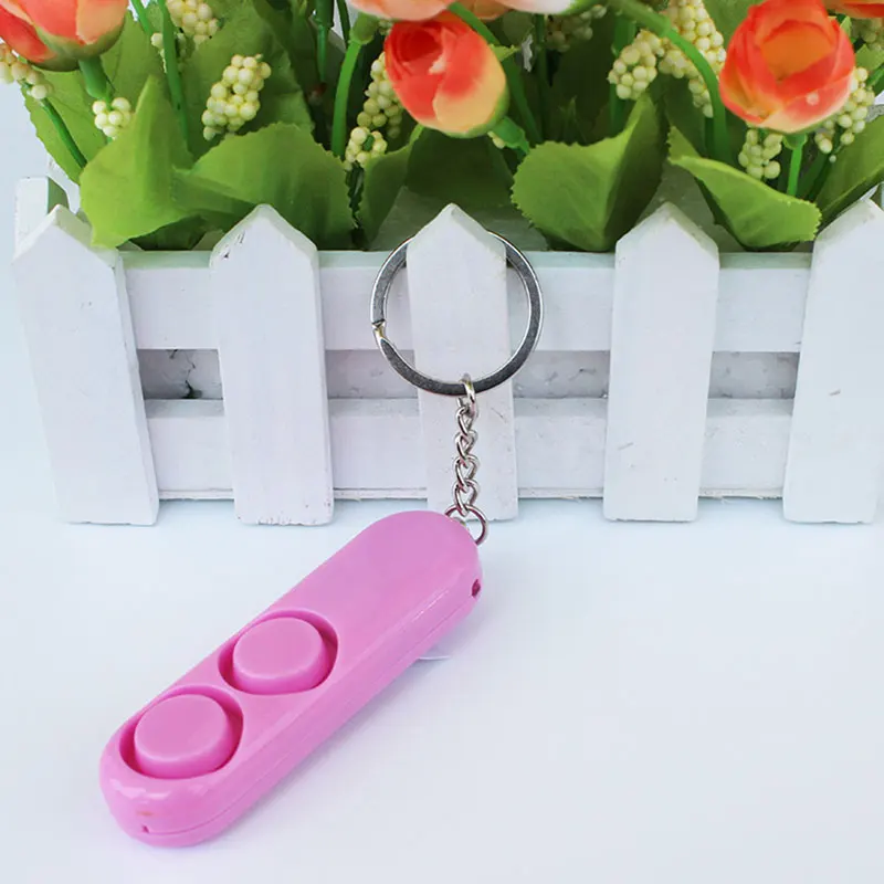 

Ladies Individuality Security Device Key Holoder Anti-rape Alarm Loud Alert Attack Panic Keychain 4 Random Color