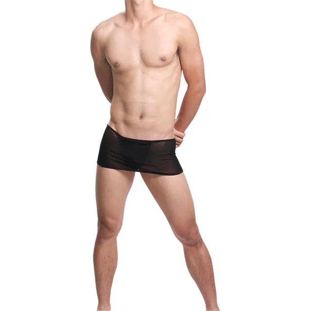 Sexy man bokserki czarny i biały kolor tanie i dobre opinie Poliester spandex Free size Stałe Sexy man bokserki czarny i biały kolor tanie i dobre opinie Poliester spandex Free size Stałe