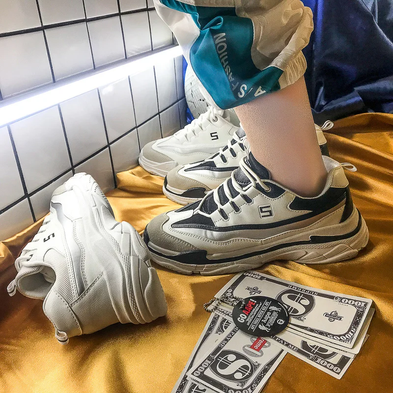 Estudantes Sapatos Super Selvagens Versão Masculinos De Coreana 2019 Ins Esportivos Do Plataforma Fogo Panda Calçados Primavera aOpwTT4q