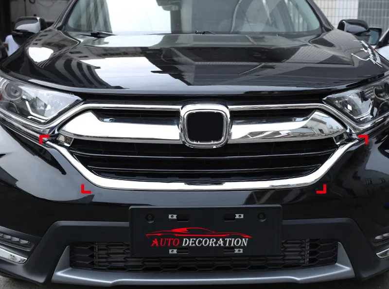 Discount Auto Center >> For Honda CRV CR V 2017 2018 ABS Chrome Car Styling Exterior Front Center Grill Grille Frame ... Discount Auto Center >> For Honda CRV CR V 2017 2018 ABS Chrome Car Styling Exterior Front Center Grill Grille Frame ...