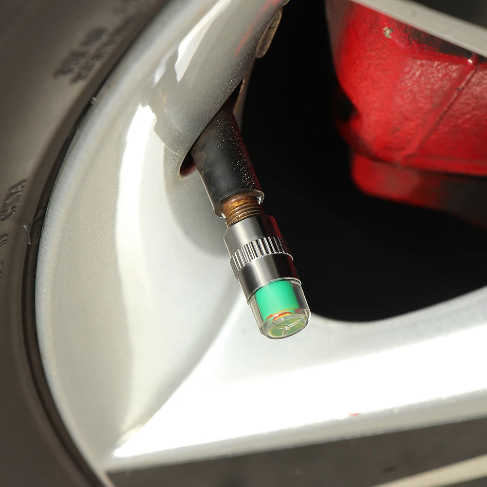 Car Tire Pressure Monitor Valve Stem Cap Sensor Indicator 3 Color Alert