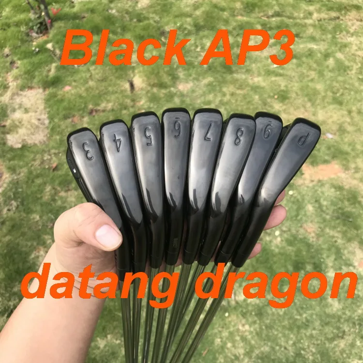 

2019 datang dragon golf irons Black AP3 irons forged set ( 3 4 5 6 7 8 9 P ) with dynamic gold S300 steel shaft 718 golf clubs