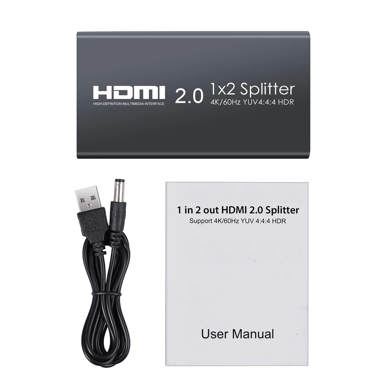 Proster HDMI 2,0 сплиттер поддержка 4 K/60Hz YUV 4:4:4 HDR 1 в 2 Выход HDMI усилитель распределения или Xbox One X PS4 Pro Sky Blu-Ray