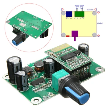 

bluetooth 4.2 TPA3110 PBTL Digital Amplifier Board 30W+30W Stereo Class D Power AMP board bluetooth Audio Receiver