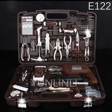 SET OF TOOLS Hardware Toolbox Set Maintenance Electrician Set Multifunctional Household Manual Combination Electric Drill E122 SET OF TOOLS Hardware Toolbox Set Maintenance Electrician Set Multifunctional Household Manual Combination Electric Drill E122