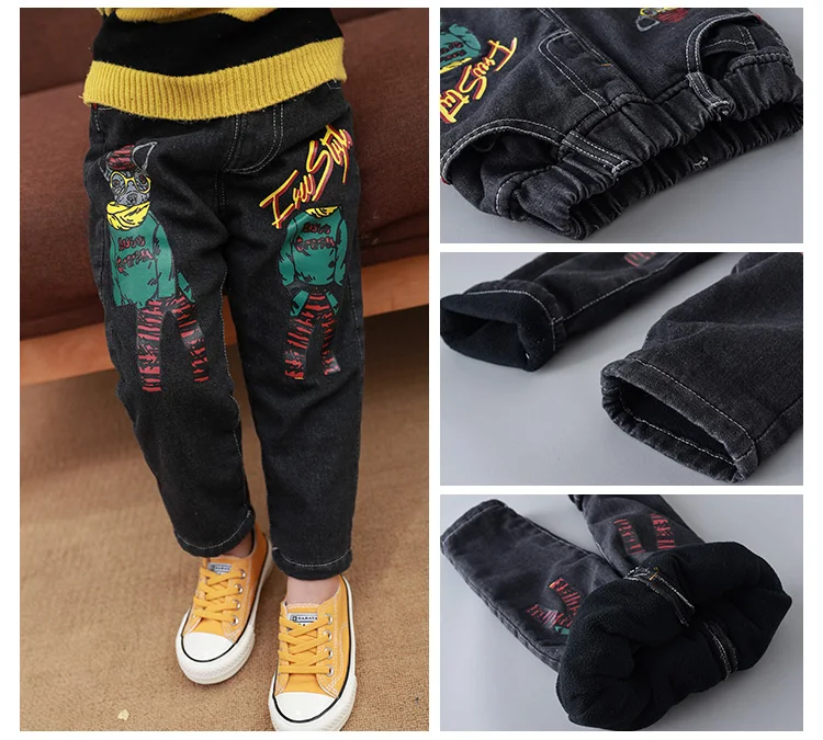 Boys pants new baby jeans spring and autumn children's Korean version of the tide children's slim trousers