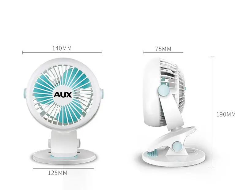 Aux мини портативный вентилятор кровать студенческий немой стул клип офисный вентилятор USB Электрический вентилятор кулон с табличкой Настенный Складной вентилятор