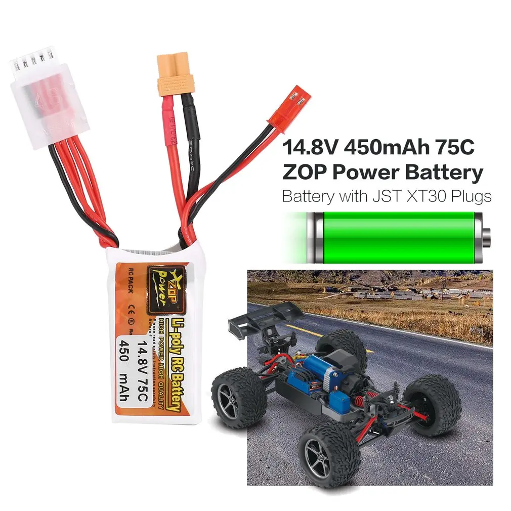جديد! ZOP الطاقة 14.8 فولت 450 مللي أمبير 75C 4 ثانية 1 وعاء RC يبو البطارية JST XT30 التوصيل قابلة للشحن RC سباق مروحية لعبة بدون طيار سيارة عارض قوارب جديد! ZOP الطاقة 14.8 فولت 450 مللي أمبير 75C 4 ثانية 1 وعاء RC يبو البطارية JST XT30 التوصيل قابلة للشحن RC سباق مروحية لعبة بدون طيار سيارة عارض قوارب