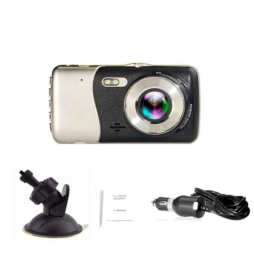 Dash Cam видео Регистраторы регистратор Видеорегистраторы для автомобилей s ips " Видеорегистраторы для автомобилей Камера Двойной объектив с ADAS Full HD 1080P Автомобильный расстояние Предупреждение