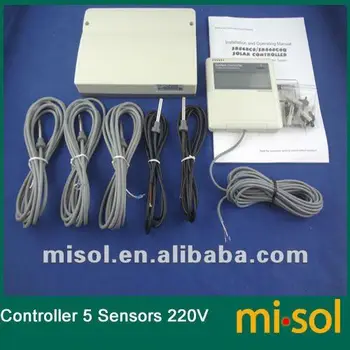 

CONTROLLER of SOLAR WATER HEATER, 5 sensor, 200v~240V, for seperate solar system