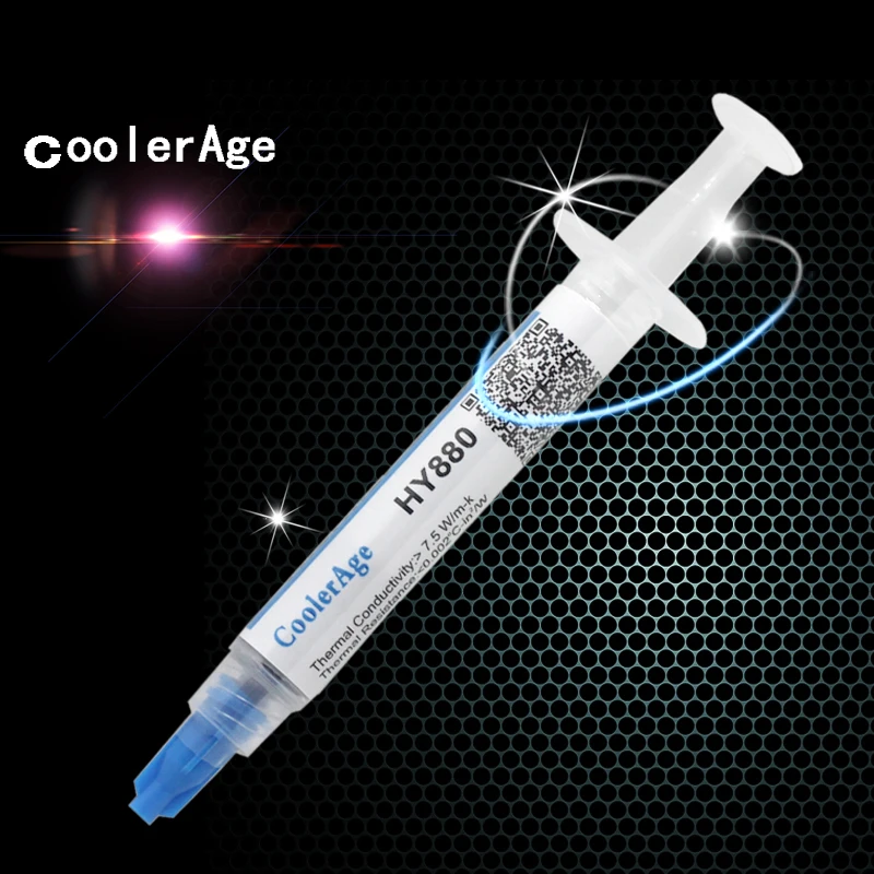 

CoolerAge HY880 2g Thermal grease Aluminum heatsink thermal paste for VGA cooler / CPU cooler / radiator / water cooling