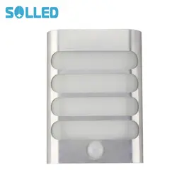 SOL светодиодный ночник движения Сенсор активированный светодиодный настенный светильник, USB Перезаряжаемые настенный светильник бра