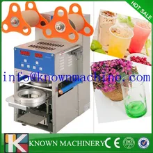 110 V/220 V Цифровая полная автоматическая крышка запечатывающая машина чай Boba кофе чашка герметик для напитков молока кофе 300-500 чашек/ч