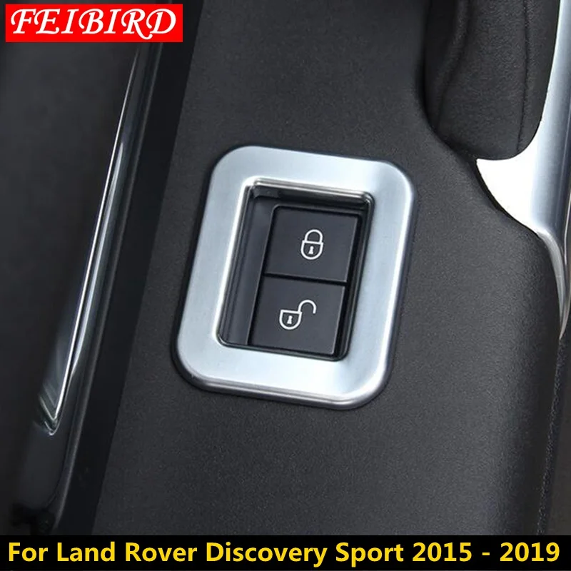

For Land Rover Discovery Sport 2015 2016 2017 2018 2019 Inside Door Safety Security Lock Button Decoration Frame Cover Trim