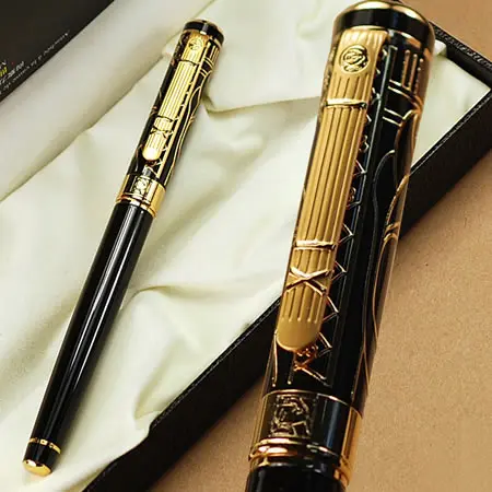 

Picasso 902 Golden Eagle and Black Rollerball Pen Dream Series Stationery School&Office Writing Pen