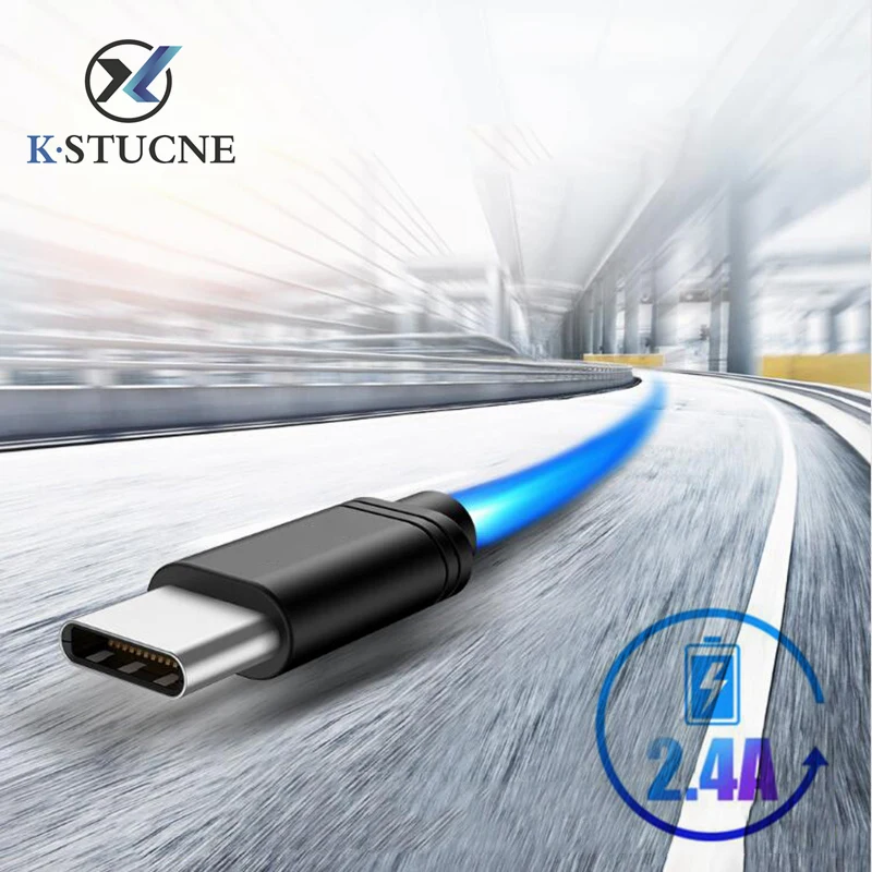 

USB Type C Cable For Xiaomi Redmi Note 7 mi9 2.4A USB C Cable for Samsung S9 S8 Fast Charging Wire UsbC Mobile Phone Charge Cord