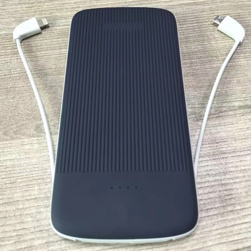 Power Bank 10000 мАч со Встроенным Micro USB и Кабель Молнии Портативное Зарядное Внешняя