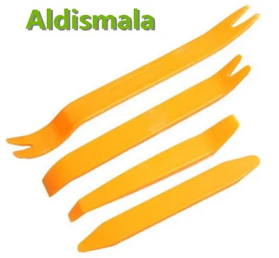 

Professional 4Pcs Orange ABS Automobile Audio Door Clip Panel Trim Dash Auto Radio Removal Pry Tools Set Car Panel Removal Tool