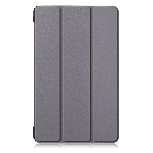 Цветной магнитный умный чехол из искусственной кожи для huawei MediaPad M6 8,4 дюймов планшет Funda Capa чехол для M6 8,"+ пленка+ ручка - Цвет: Gray
