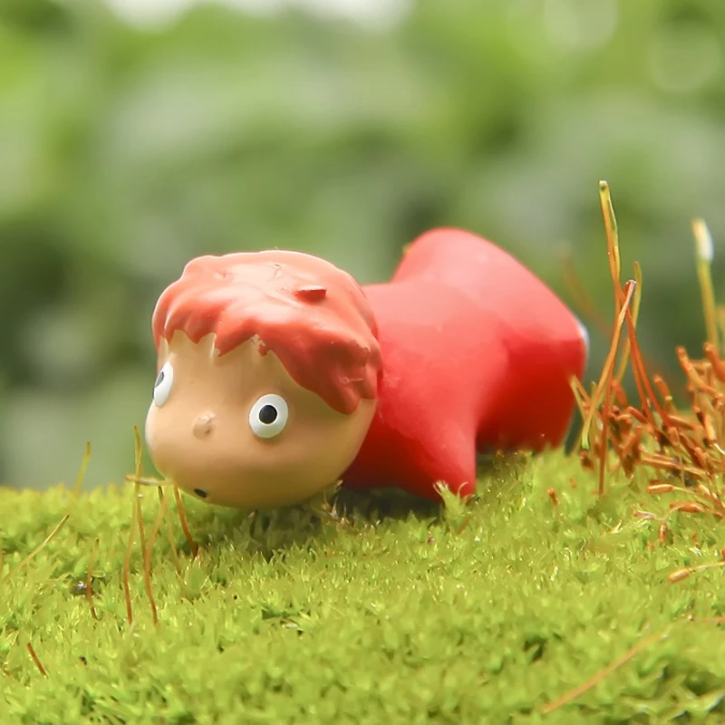 1 шт. Ponyo на DIY смолы аниме Клифф фигурка орнамент в виде фигур Коллекция Модель игрушки