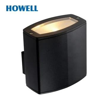 

h14901 howell 10W IP44 700lm CREE COB led 100-240V aluminum black waterproof hight quality garden lighting bright wall lights