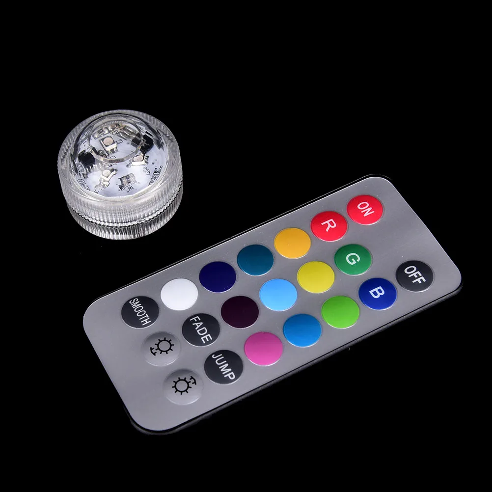 

Remote control Submersible light Quality 3 led battery waterproof pool pond lighting
