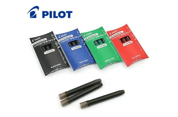 6 упаковок Pilot BXC V5/V7 Hi-Tecpoint Сменные картриджи-черный/красный/синий/зеленый цвета