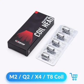 

Volcanee 5pcs V8 Baby Coil Q2 X4 Q4 M2 Replacement Core V8 Baby Tank Atomizer Box Mod E Cigarette Accessories Vape Coil