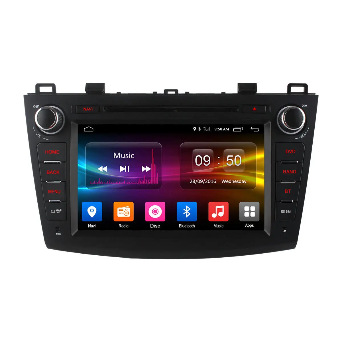 Perfect For Mazda 3 2008 2009 2010 2011 2012 2013 Android Unit Radio Stereo Multimedia Player 1 2 din DVD GPS Navigator Carplay DAB+ PC 2